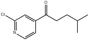 1-(2-CHLORO-PYRIDIN-4-YL)-4-METHYL-PENTAN-1-ONE Struktur