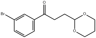 3'-BROMO-3-(1,3-DIOXAN-2-YL)PROPIOPHENONE Struktur