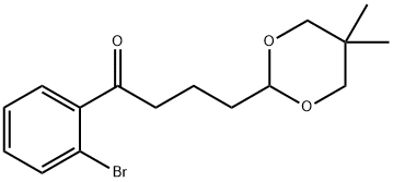 2'-BROMO-4-(5,5-DIMETHYL-1,3-DIOXAN-2-YL)BUTYROPHENONE Struktur