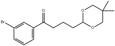 3'-BROMO-4-(5,5-DIMETHYL-1,3-DIOXAN-2-YL)BUTYROPHENONE Struktur