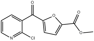 2-CHLORO-3-(5-METHOXYCARBONYL-2-FUROYL)PYRIDINE Struktur