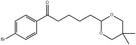 4'-BROMO-5-(5,5-DIMETHYL-1,3-DIOXAN-2-YL)VALEROPHENONE Struktur