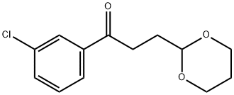 3'-CHLORO-3-(1,3-DIOXAN-2-YL)PROPIOPHENONE Struktur