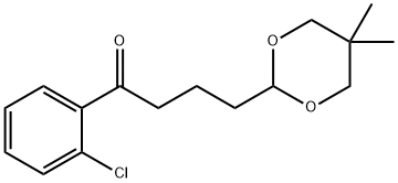 2'-CHLORO-4-(5,5-DIMETHYL-1,3-DIOXAN-2-YL)BUTYROPHENONE Struktur