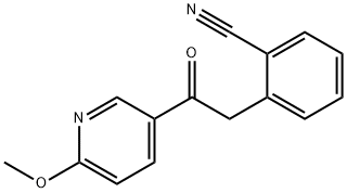 2-METHOXY-5-(2-CYANOPHENYLACETYL)PYRIDINE Struktur