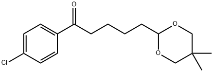 4'-CHLORO-5-(5,5-DIMETHYL-1,3-DIOXAN-2-YL)VALEROPHENONE Struktur