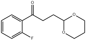 3-(1,3-DIOXAN-2-YL)-2'-FLUOROPROPIOPHENONE Struktur