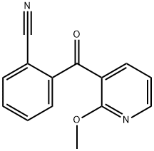 3-(2-CYANOBENZOYL)-2-METHOXYPYRIDINE Struktur