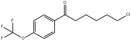 6-CHLORO-1-OXO-1-(4-TRIFLUOROMETHOXYPHENYL)HEXANE Struktur