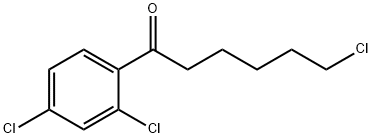 6-CHLORO-1-(2,4-DICHLOROPHENYL)-1-OXOHEXANE Struktur