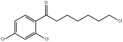 7-CHLORO-1-(2,4-DICHLOROPHENYL)-1-OXOHEPTANE Struktur