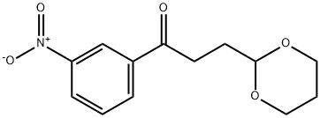 3-(1,3-DIOXAN-2-YL)-3'-NITROPROPIOPHENONE Struktur