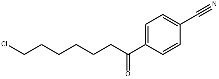 7-CHLORO-1-(4-CYANOPHENYL)-1-OXOHEPTANE Struktur