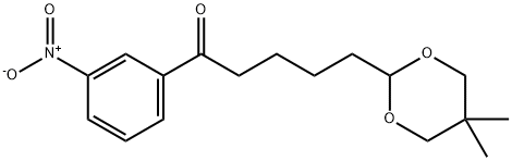 4-(5,5-DIMETHYL-1,3-DIOXAN-2-YL)-3'-NITROVALEROPHENONE Struktur