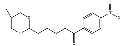 4-(5,5-DIMETHYL-1,3-DIOXAN-2-YL)-4'-NITROVALEROPHENONE Struktur