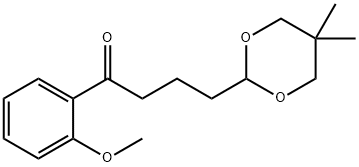 4-(5,5-DIMETHYL-1,3-DIOXAN-2-YL)-2'-METHOXYBUTYROPHENONE Struktur