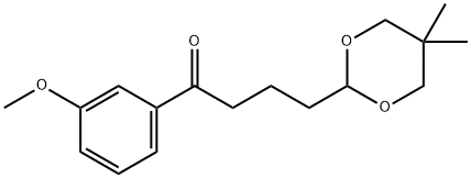 4-(5,5-DIMETHYL-1,3-DIOXAN-2-YL)-3'-METHOXYBUTYROPHENONE Struktur