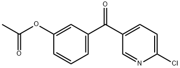 5-(3-ACETOXYBENZOYL)-2-CHLOROPYRIDINE Struktur