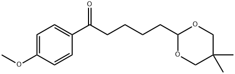 5-(5,5-DIMETHYL-1,3-DIOXAN-2-YL)-4'-METHOXYVALEROPHENONE Struktur