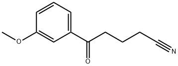 5-(3-METHOXYPHENYL)-5-OXOVALERONITRILE Struktur