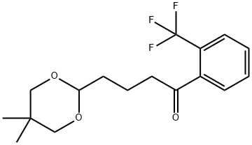 4-(5,5-DIMETHYL-1,3-DIOXAN-2-YL)-2'-TRIFLUOROMETHYLBUTYROPHENONE Struktur