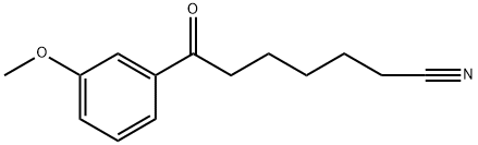 7-(3-METHOXYPHENYL)-7-OXOHEPTANENITRILE Struktur