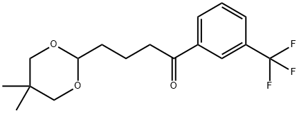 4-(5,5-DIMETHYL-1,3-DIOXAN-2-YL)-3'-TRIFLUOROMETHYLBUTYROPHENONE Struktur