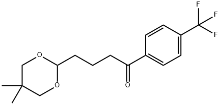 4-(5,5-DIMETHYL-1,3-DIOXAN-2-YL)-4'-TRIFLUOROMETHYLBUTYROPHENONE Struktur