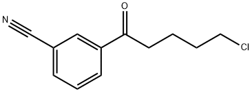 5-CHLORO-1-(3-CYANOPHENYL)-1-OXOPENTANE Struktur