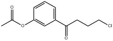 3'-ACETOXY-4-CHLOROBUTYROPHENONE Struktur