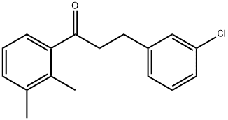 3-(3-CHLOROPHENYL)-2',3'-DIMETHYLPROPIOPHENONE Struktur