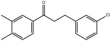 3-(3-CHLOROPHENYL)-3',4'-DIMETHYLPROPIOPHENONE Struktur