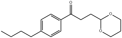 4'-N-BUTYL-3-(1,3-DIOXAN-2-YL)PROPIOPHENONE Struktur