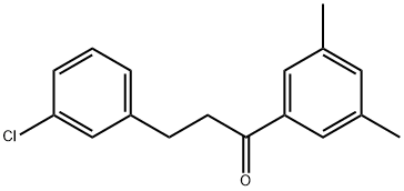 3-(3-CHLOROPHENYL)-3',5'-DIMETHYLPROPIOPHENONE Struktur