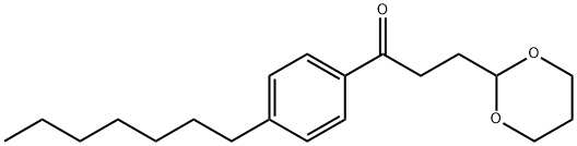 3-(1,3-DIOXAN-2-YL)-4'-HEPTYLPROPIOPHENONE Struktur