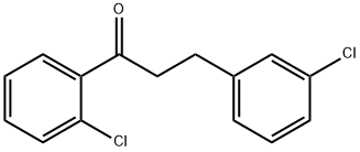 2'-CHLORO-3-(3-CHLOROPHENYL)PROPIOPHENONE Struktur