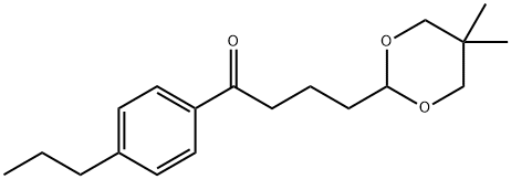 4-(5,5-DIMETHYL-1,3-DIOXAN-2-YL)-4'-N-PROPYLBUTYROPHENONE Struktur