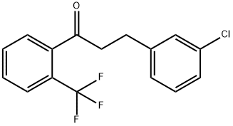 3-(3-CHLOROPHENYL)-2'-TRIFLUOROMETHYLPROPIOPHENONE Struktur