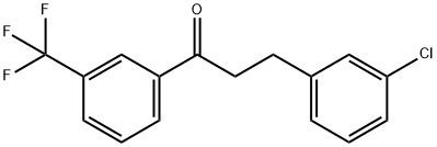 3-(3-CHLOROPHENYL)-3'-TRIFLUOROMETHYLPROPIOPHENONE Struktur