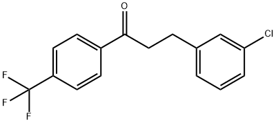 3-(3-CHLOROPHENYL)-4'-TRIFLUOROMETHYLPROPIOPHENONE Struktur