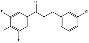 3-(3-CHLOROPHENYL)-3',4',5'-TRIFLUOROPROPIOPHENONE Struktur