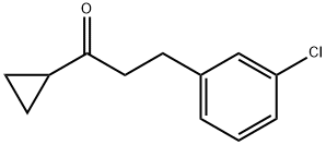 2-(3-CHLOROPHENYL)ETHYL CYCLOPROPYL KETONE Struktur