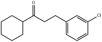 2-(3-CHLOROPHENYL)ETHYL CYCLOHEXYL KETONE Struktur