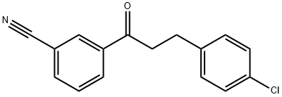 3-(4-CHLOROPHENYL)-3'-CYANOPROPIOPHENONE Struktur