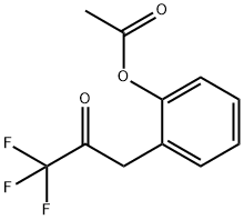 3-(2-ACETOXYPHENYL)-1,1,1-TRIFLUORO-2-PROPANONE Struktur