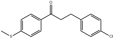 3-(4-CHLOROPHENYL)-4'-THIOMETHYLPROPIOPHENONE Struktur