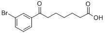 7-(3-BROMOPHENYL)-7-OXOHEPTANOIC ACID Struktur