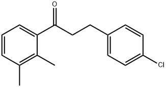 3-(4-CHLOROPHENYL)-2',3'-DIMETHYLPROPIOPHENONE Struktur