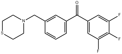 3'-THIOMORPHOLINOMETHYL-3,4,5-TRIFLUOROBENZOPHENONE price.