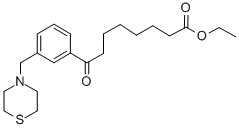 ETHYL 8-OXO-8-[3-(THIOMORPHOLINOMETHYL)PHENYL]OCTANOATE Struktur